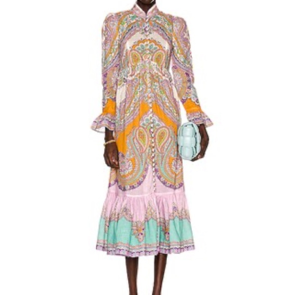 Zimmermann Lola Paisley Midi Dress size 2 (8/10 US)